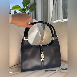 Gucci Black Jackie Leather Handbag